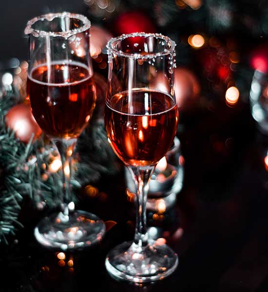 Almuerzo de Navidad-Bebidas para el almuerzo de Navidad Almuerzo navideño con bebidas